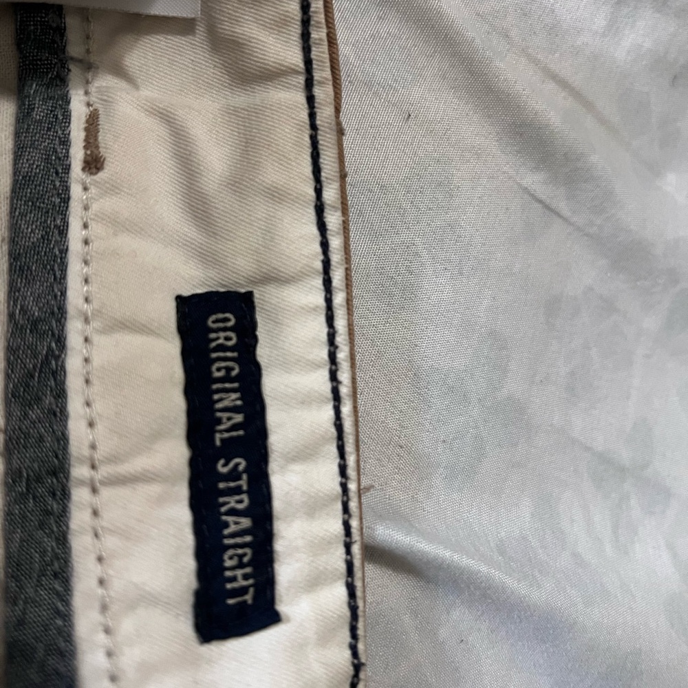 American eagle straight legged khakis